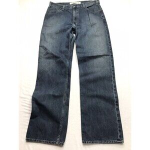 Vintage GAP Jeans Men 36X34 Standard Fit USA Made Dark Wash Wide Leg